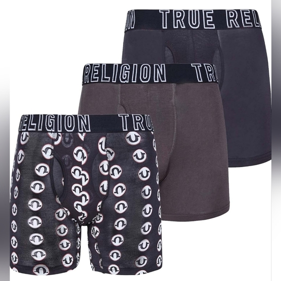 True Religion Underwear & Socks True Religion 3 Pack Front Fly Luxe